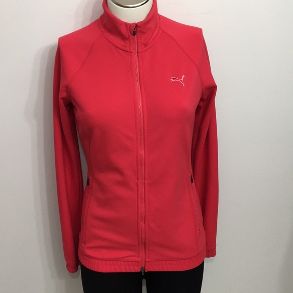 Puma Salmon Red Jacket Size Small - Picture 2 of 14